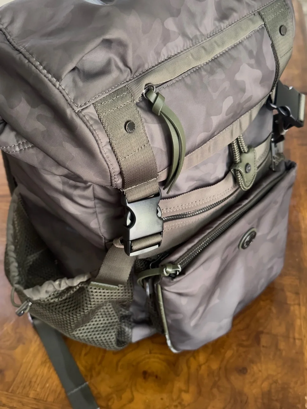 Lululemon Rucksack Camo Backpack EDC Yoga mat Laptop bag travel Tactical
